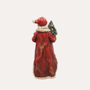 Babbo Natale con Lanterna in Resina H.47×22×15 cm - KeyHome Store