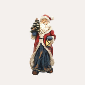 Babbo Natale con Lanterna in Resina H.47×22×15 cm - KeyHome Store