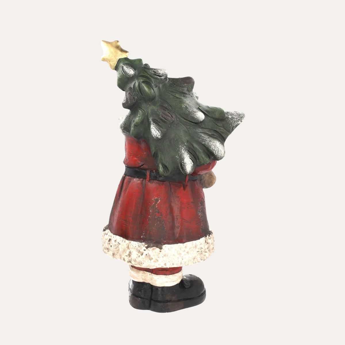 Babbo Natale con Alberello in Resina H.83x45x35 cm - KeyHome Store