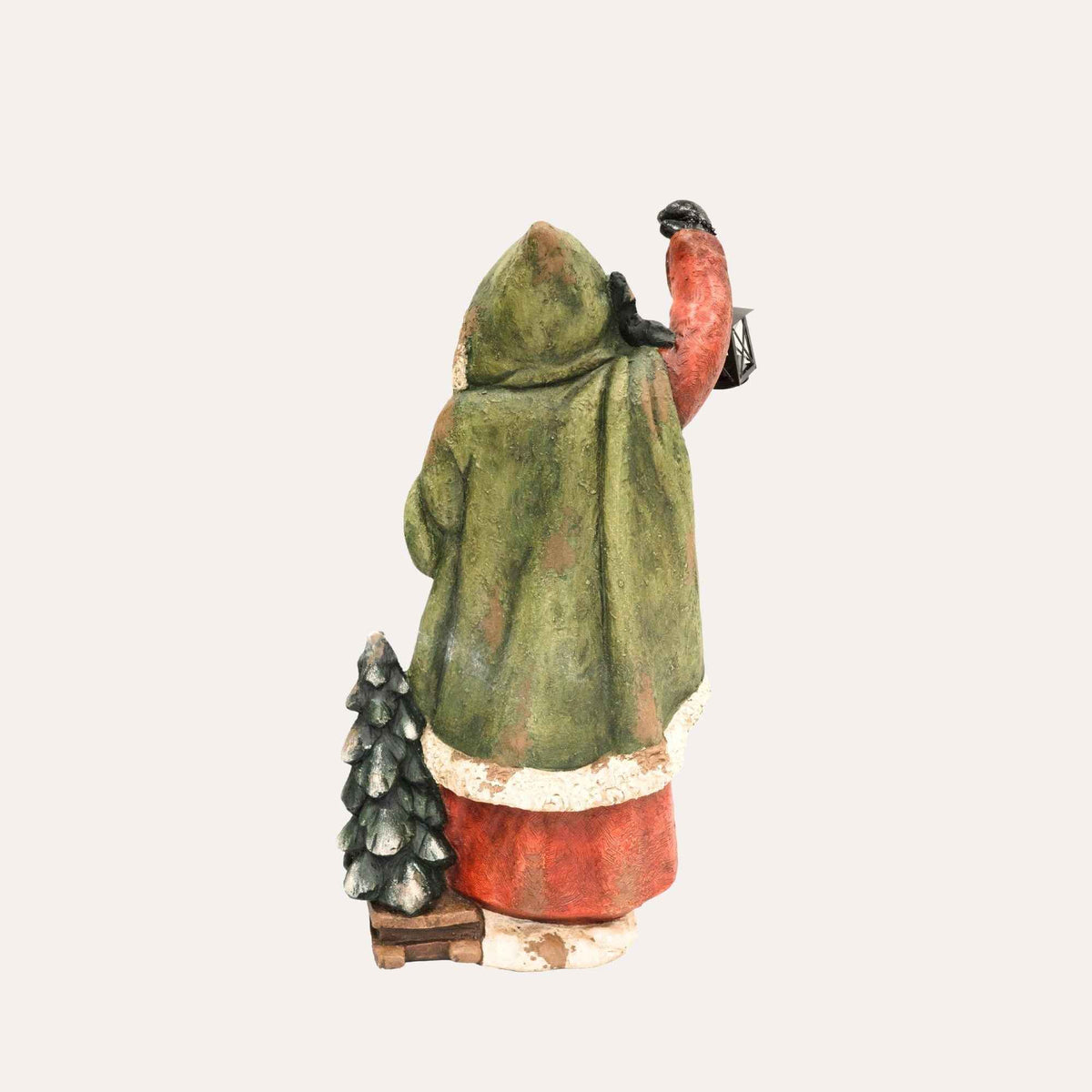 Papai Noel Vermelho com Trenó em Resina Alt.85x47x35 cm
