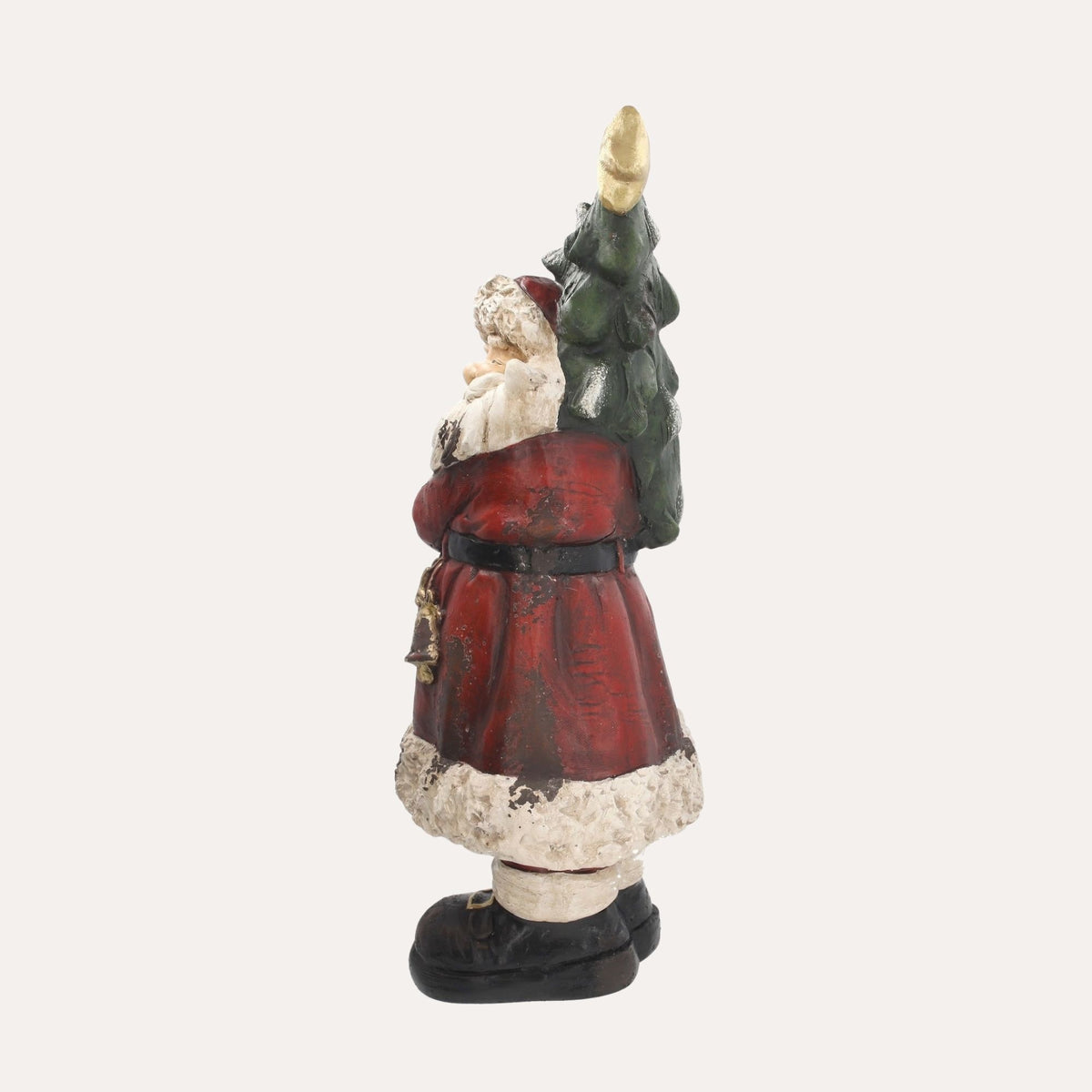 Babbo Natale con Alberello in Resina H.83x45x35 cm - KeyHome Store