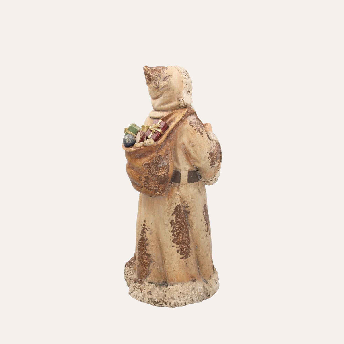 Babbo Natale con Sacco dei Doni Beige H.50x24x20 cm