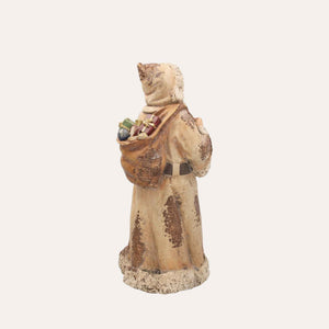 Babbo Natale con Sacco dei Doni Beige H.50x24x20 cm