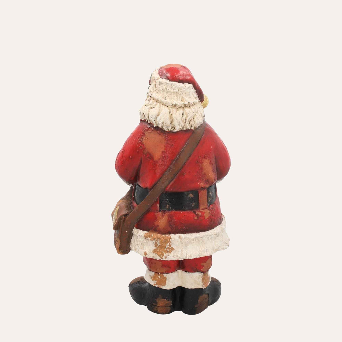 Papai Noel com Livro Decorativo em Resina Alt.42x20x20cm