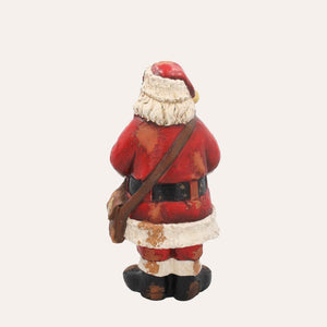 Papai Noel com Livro Decorativo em Resina Alt.42x20x20cm