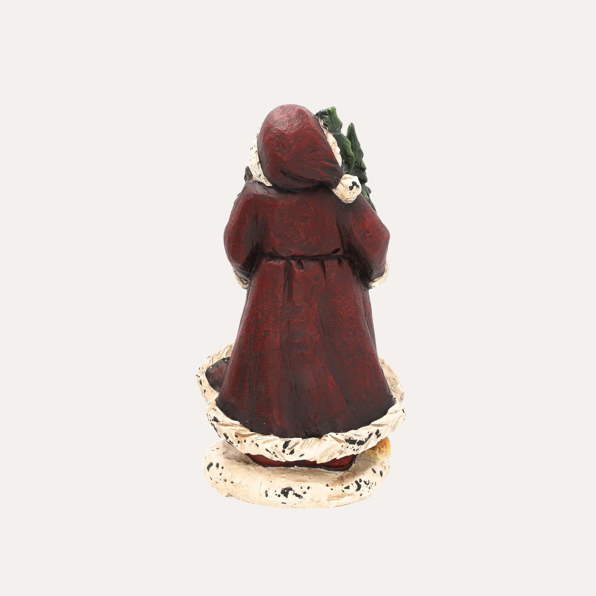 Papai Noel com Coruja em Resina Alt.36×22×13 cm - KeyHome Store
