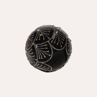 Set di 4 Palline di Natale in Vetro Nero Elegante