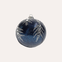 Set di 4 Palline in Vetro Blu Fatte a Mano Eleganti