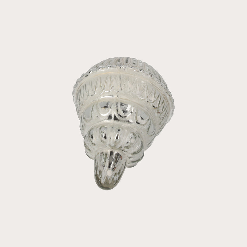 Pinnacolo decorativo natalizio, realizzato in vetro