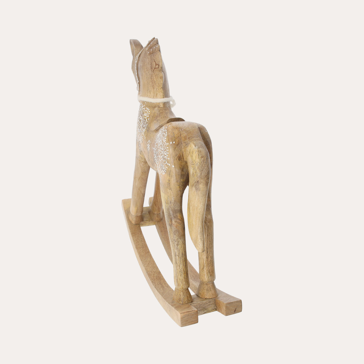 Cavallino a Dondolo, Realizzato in Legno, Colore Marrone Chiaro