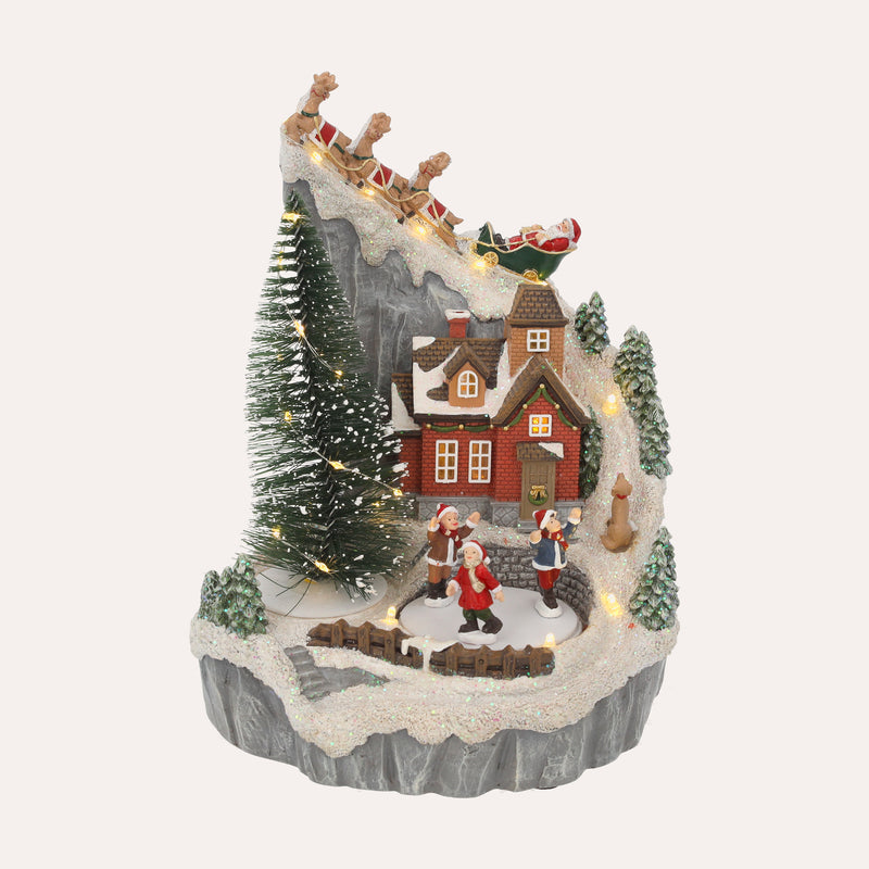 Giostrina di Montagna Natalizia – H 26 x L 20 x P 18 cm