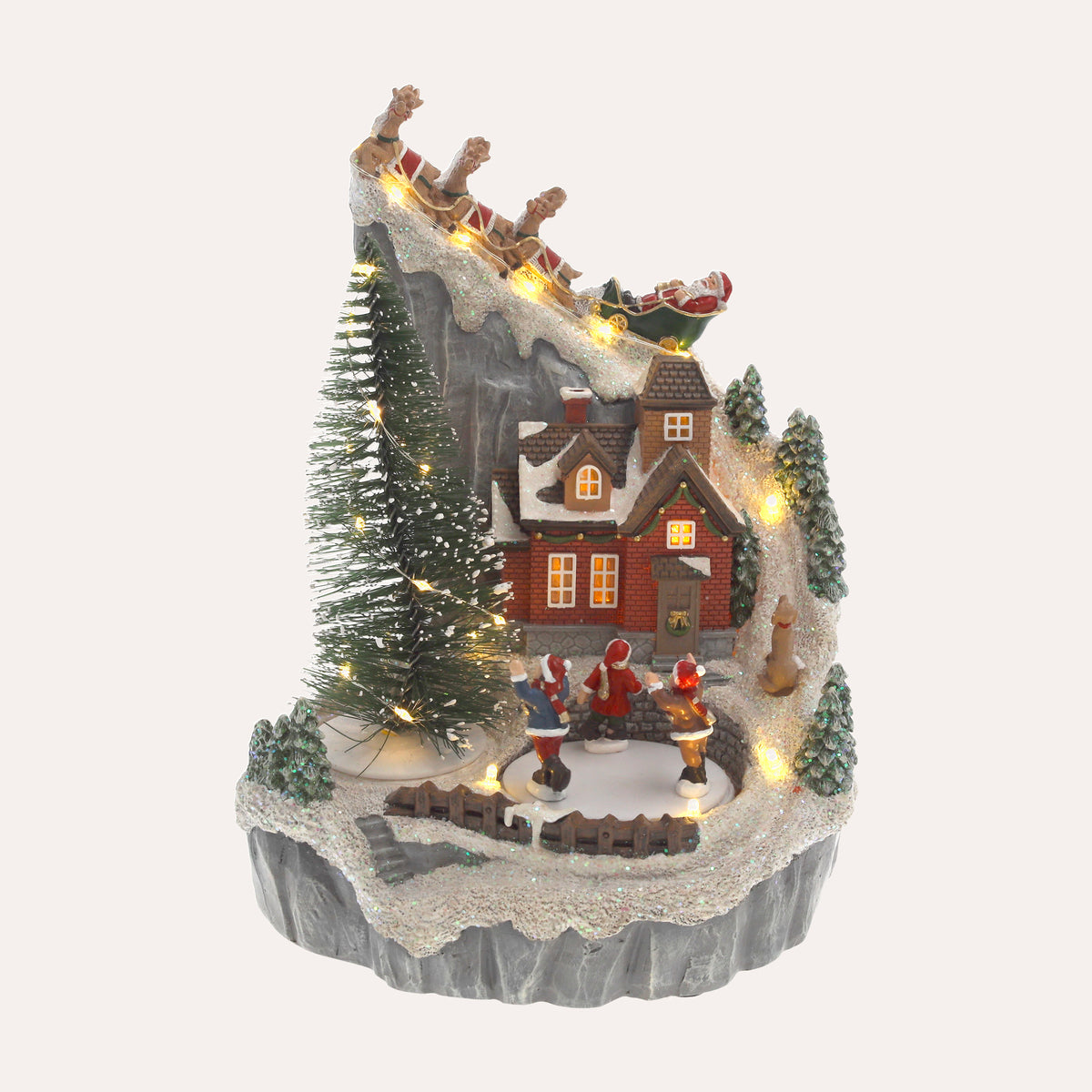 Giostrina di Montagna Natalizia – H 26 x L 20 x P 18 cm