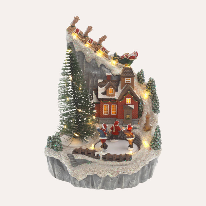 Giostrina di Montagna Natalizia – H 26 x L 20 x P 18 cm