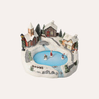 Giostrina Natalizia Laghetto Bianca – H 23 x L 32 x P 28 cm