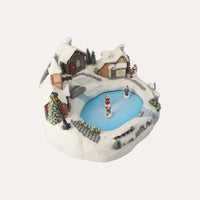 Giostrina Natalizia Laghetto Bianca – H 23 x L 32 x P 28 cm