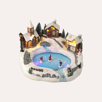 Giostrina Natalizia Laghetto Bianca – H 23 x L 32 x P 28 cm