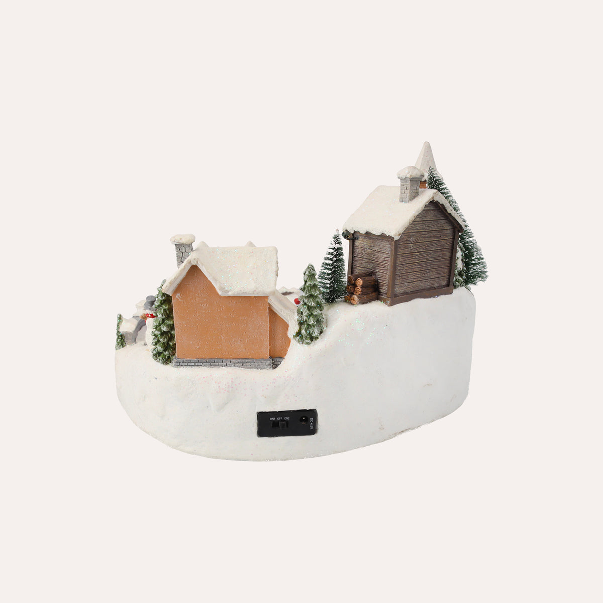 Giostrina Natalizia Laghetto Bianca – H 23 x L 32 x P 28 cm