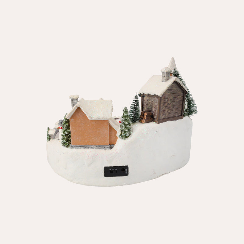 Giostrina Natalizia Laghetto Bianca – H 23 x L 32 x P 28 cm