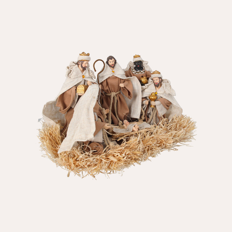 Natività con LED in Resina – H 25 x L 43 x P 30 cm