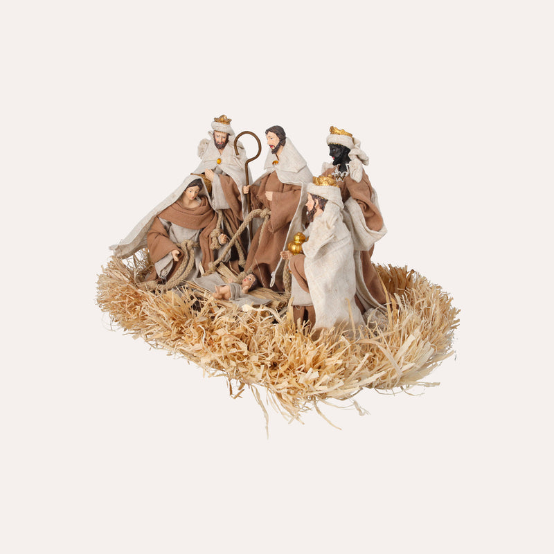 Natività con LED in Resina – H 25 x L 43 x P 30 cm