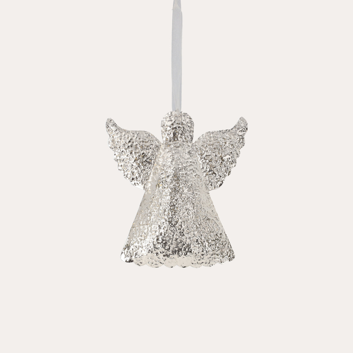 Decorazione natalizia a forma di Angelo, realizzato in Metallo