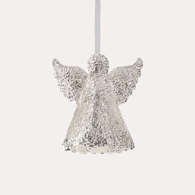 Decorazione natalizia a forma di Angelo, realizzato in Metallo