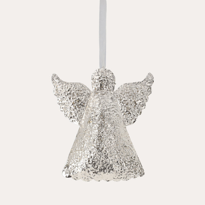Decorazione natalizia a forma di Angelo, realizzato in Metallo