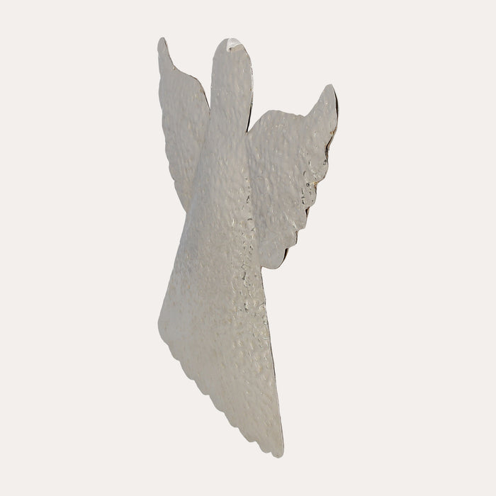 Decorazione natalizia a forma di Angelo, realizzato in Metallo