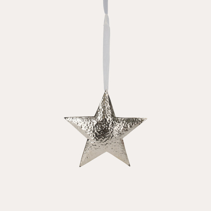 Decorazione Natalizia a Forma di Stella in Metallo