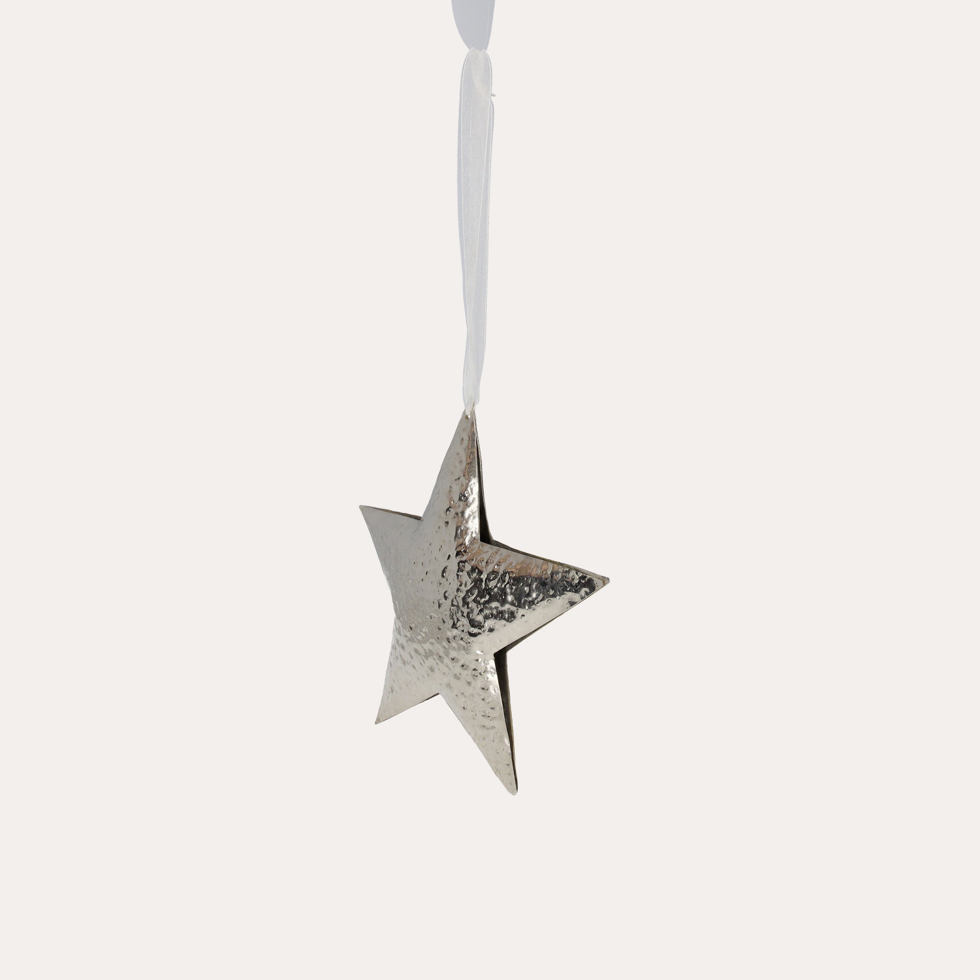 Decorazione Natalizia a Forma di Stella in Metallo