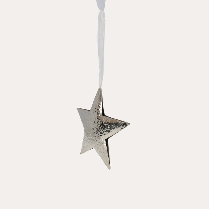 Decorazione Natalizia a Forma di Stella in Metallo