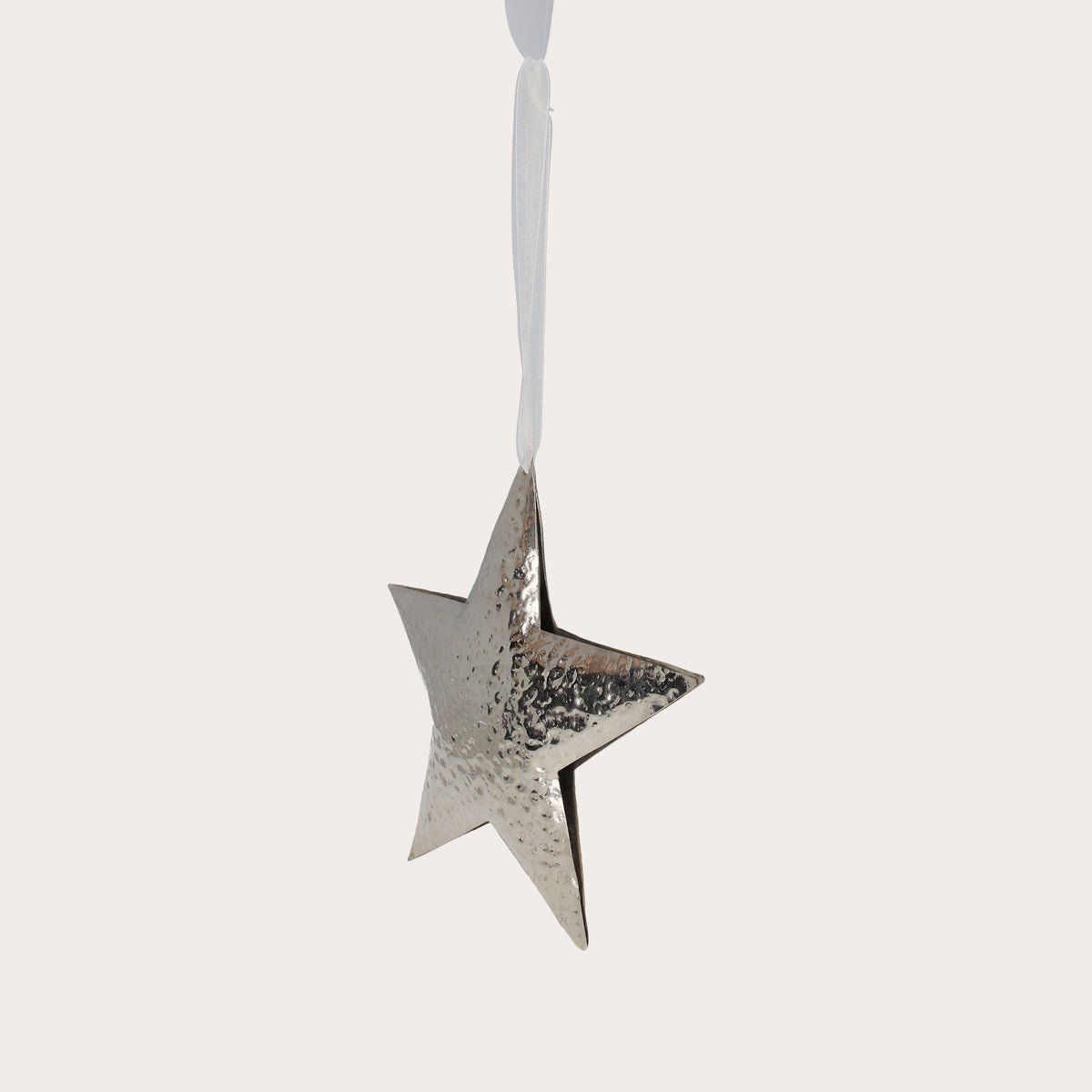 Decorazione Natalizia a Forma di Stella, realizzato in metallo