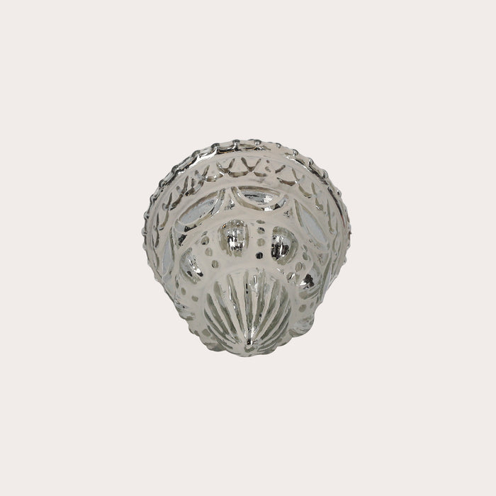 Pinnacolo decorativo natalizio, realizzato in vetro