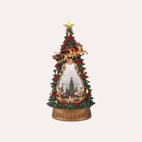 Albero di Natale Carillon con Luci – H 36 x L 18 x P 11 cm