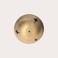 Palla Natalizia Dorata In Metallo Con Sonaglio E Fiocco, Disponibile In Vari Colori