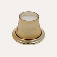 Candela Campana Gold in Vetro H20x14 con Scatola – Decorazione Natalizia