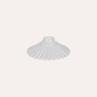 Paralume in Ceramica Bianca Elegante - Made in Italy Diametro 20 cm