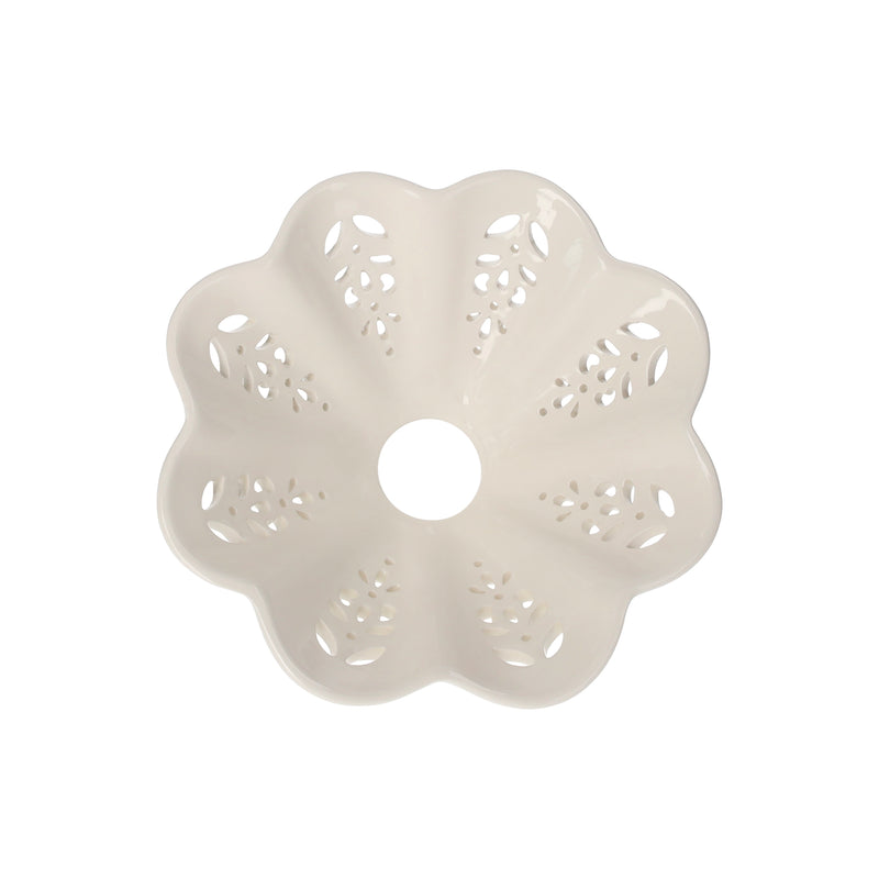 Paralume in Ceramica Traforata Ø22 cm – Stile Artigianale Made in Italy