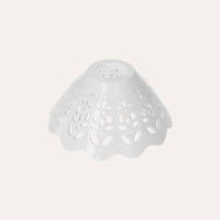 Paralume in Ceramica Traforata Bianco, Ø 18 cm