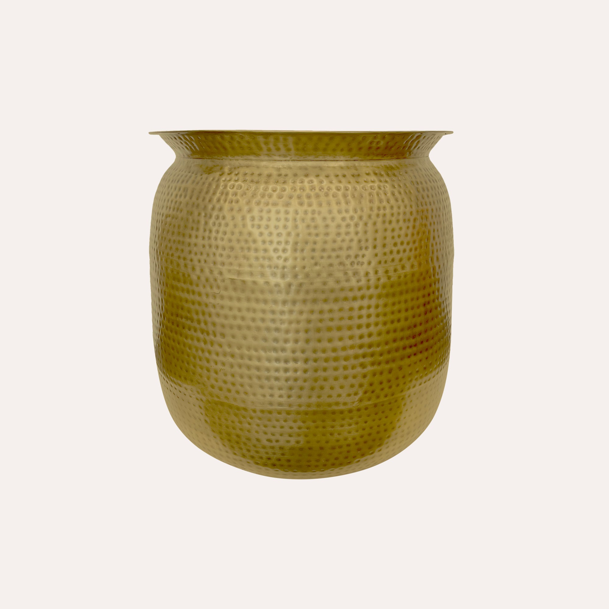 Round Gold Metal Coffee Table