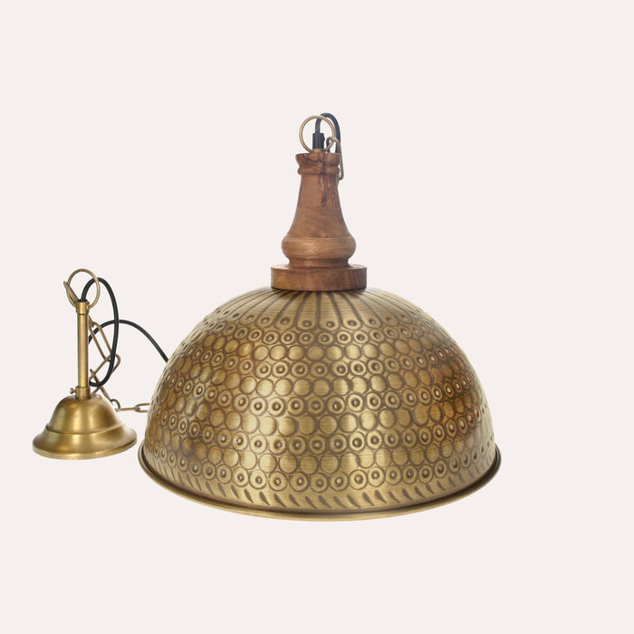 Lampadario in Metallo Oro Stile Industriale da Soggiorno
