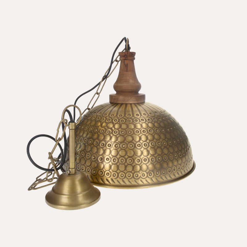 Lampadario in Metallo Oro Stile Industriale da Soggiorno