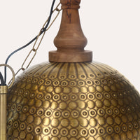 Lampadario in Metallo Oro Stile Industriale da Soggiorno