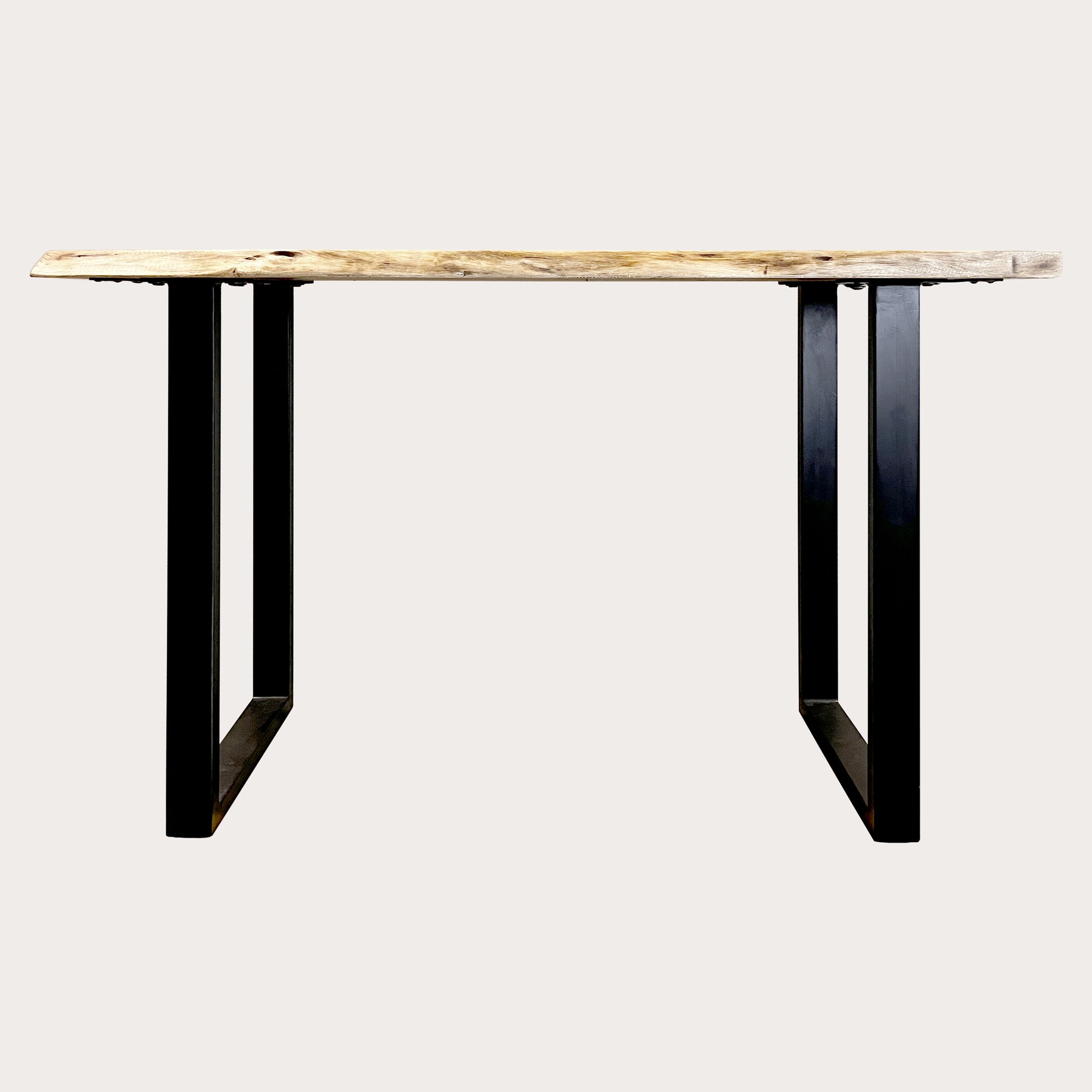 Industrial Console Table in Iron and Wood for Entrances