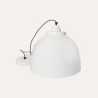 Lampadario stile industriale in Metallo Bianco, finitura lucida