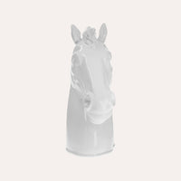 Testa di Cavallo Decorativa in Ceramica Bianca – Eleganza Artigianale Made in Italy