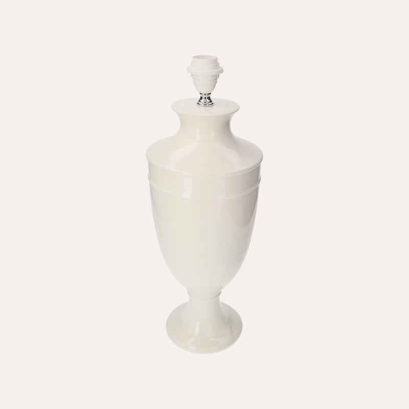 Lampada da Tavolo in Ceramica Bianca 100% Made in Italy