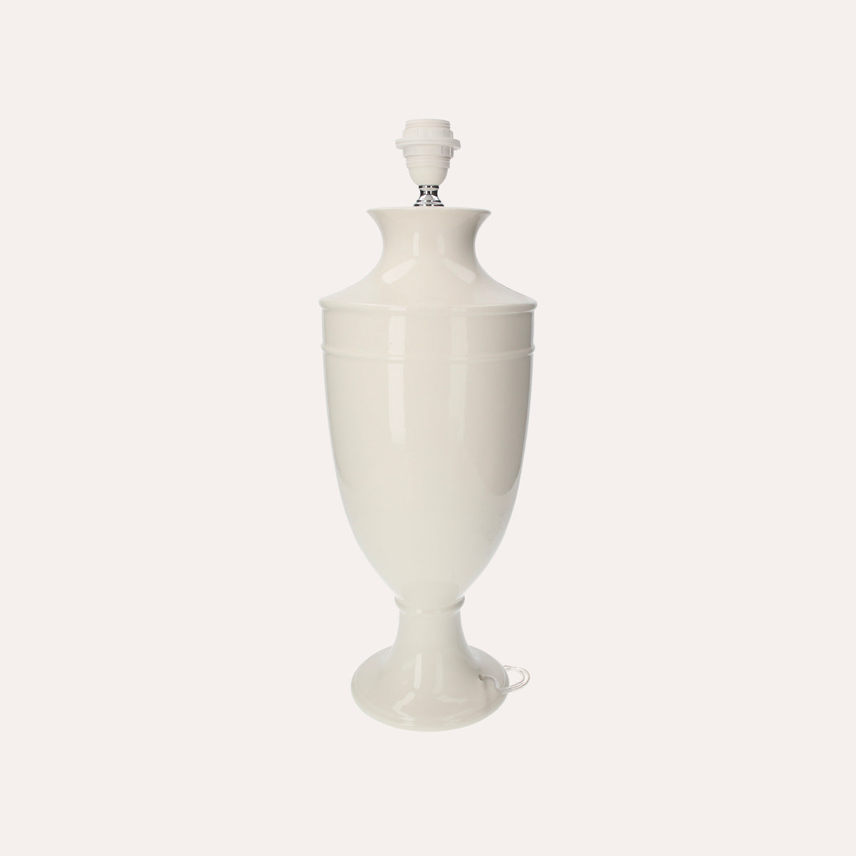 Lampada da Tavolo in Ceramica Bianca 100% Made in Italy