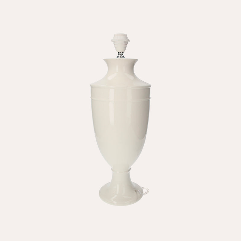 Lampada da Tavolo in Ceramica Bianca 100% Made in Italy