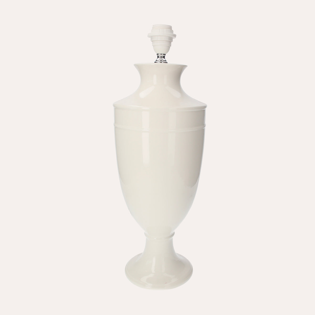 Lampada da Tavolo in Ceramica Bianca 100% Made in Italy